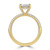 Marquise Diamond Hidden Halo Three Row Pave Solitaire with Accents Engagement Ring in Yellow Gold (MVSLG1693-Y)