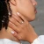 Round Lab Created Diamond Tapered Shank Solitaire Engagement Ring in White Gold (MVSLG1005-W)