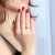 Round Lab Created Diamond Pinched Cathedral Solitaire Engagement Ring in White Gold (MVSLG1026-W)