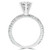 Round Lab Created Diamond High Set 6-Prong Solitaire with Accents Engagement Ring in White Gold (MVSLG1052-W)