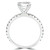 Round Lab Created Diamond Solitaire with Accents Engagement Ring in White Gold (MVSLG1069-W)