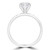 Round Lab Created Diamond 6-Prong Solitaire with Accents Engagement Ring and Wedding Band Set Ring in White Gold Channel Set Accents (MVSLG1072-W)
