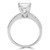 Princess Lab Created Diamond Solitaire with Accents Engagement Ring in Yellow Gold (MVSLG1078-Y)