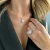Round Lab Created Diamond Tapered 3 Row Halo Engagement Ring in White Gold (MVSLG1084-W)