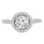 Round Lab Created Diamond Round Halo Engagement Ring in White Gold (MVSLG1093-W)