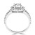 Round Lab Created Diamond Round Halo Engagement Ring in White Gold (MVSLG1093-W)