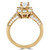Round Lab Created Diamond Round Halo Engagement Ring in Yellow Gold (MVSLG1104-Y)