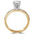 Round Lab Created Diamond High Set Solitaire with Accents Engagement Ring in Yellow Gold (MVSLG1131-Y)