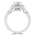 Round Lab Created Diamond Cushion Halo Engagement Ring in White Gold (MVSLG1148-W)