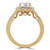 Round Lab Created Diamond Cushion Halo Engagement Ring in Yellow Gold (MVSLG1148-Y)