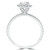 Round Lab Created Diamond High Set Round Halo Engagement Ring in White Gold (MVSLG1173-W)