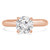 Round Lab Created Diamond Solitaire Engagement Ring in Rose Gold (MVSLG1190-R)