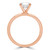 Round Lab Created Diamond Solitaire Engagement Ring in Rose Gold (MVSLG1190-R)