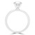 Round Lab Created Diamond Solitaire Engagement Ring in White Gold (MVSLG1190-W)