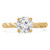 Round Lab Created Diamond Twisted Solitaire Engagement Ring in Yellow Gold (MVSLG1191-Y)