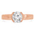 Round Lab Created Diamond Tension Set Solitaire Engagement Ring in Rose Gold (MVSLG1192-R)