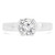 Round Lab Created Diamond Tension Set Solitaire Engagement Ring in White Gold (MVSLG1192-W)