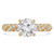 Round Lab Created Diamond Solitaire with Accents Engagement Ring in Yellow Gold (MVSLG1206-Y)