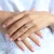 Round Lab Created Diamond Solitaire with Accents Engagement Ring in Yellow Gold (MVSLG1212-Y)