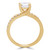 Round Lab Created Diamond Split-Shank Trellis Solitaire with Accents Engagement Ring in Yellow Gold (MVSLG1217-Y)