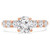 Round Lab Created Diamond Solitaire with Accents Engagement Ring in Rose Gold (MVSLG1218-R)