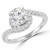Round Lab Created Diamond Bypass Halo Engagement Ring in White Gold (MVSLG1224-W)