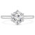 Round Lab Created Diamond Cathedral 6-Prong Solitaire Engagement Ring in White Gold (MVSLG1232-W)