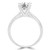 Round Lab Created Diamond Cathedral Solitaire with Accents Engagement Ring in White Gold (MVSLG1239-W)