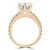 Round Lab Created Diamond 6-Prong Solitaire with Accents Engagement Ring in Yellow Gold (MVSLG1240-Y)