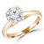 Round Lab Created Diamond Solitaire Engagement Ring in Yellow Gold (MVSLG1248-Y)