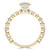 Round Lab Created Diamond Shared Prong Solitaire with Accents Engagement Ring in Yellow Gold (MVSLG1251-Y)