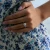 Round Lab Created Diamond 6-Prong Hidden Halo Solitaire with Accents Engagement Ring in White Gold (MVSLG1252-W)