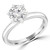 Round Lab Created Diamond 6-Prong Solitaire Engagement Ring in White Gold (MVSLG1266-W)