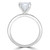 Round Lab Created Diamond Solitaire Engagement Ring in White Gold (MVSLG1269-W)