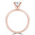Round Lab Created Diamond Solitaire Engagement Ring in Rose Gold (MVSLG1270-R)