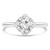 Round Lab Created Diamond Catherdral Floral Basket Compass Prongs Solitaire Engagement Ring in White Gold (MVSLG1275-W)