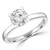 Round Lab Created Diamond Solitaire Engagement Ring in White Gold (MVSLG1277-W)