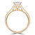 Round Lab Created Diamond Cathedral Solitaire Engagement Ring in Yellow Gold (MVSLG1280-Y)