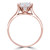 Round Lab Created Diamond 8-Prong Floral Cathedral Solitaire Engagement Ring in Rose Gold (MVSLG1281-R)