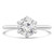 Round Lab Created Diamond 6-Prong Knife Edge Solitaire Engagement Ring in White Gold (MVSLG1282-W)