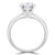 Round Lab Created Diamond 6-Prong Knife Edge Solitaire Engagement Ring in White Gold (MVSLG1282-W)