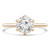 Round Lab Created Diamond 6-Prong Knife Edge Solitaire Engagement Ring in Yellow Gold (MVSLG1282-Y)