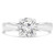 Round Lab Created Diamond Tapered Solitaire Engagement Ring in White Gold (MVSLG1283-W)