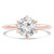 Round Lab Created Diamond 6-Prong Knife Edge Solitaire Engagement Ring in Rose Gold (MVSLG1284-R)