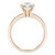 Round Lab Created Diamond 6-Prong Knife Edge Solitaire Engagement Ring in Yellow Gold (MVSLG1284-Y)