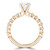 Round Lab Created Diamond Shared Prong Solitaire with Accents Engagement Ring in Yellow Gold (MVSLG1296-Y)