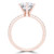 Round Lab Created Diamond 6-Prong Solitaire with Accents Engagement Ring in Rose Gold (MVSLG1302-R)