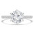 Round Lab Created Diamond 6-Prong Solitaire with Accents Engagement Ring in White Gold (MVSLG1302-W)