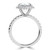 Round Lab Created Diamond Halo Engagement Ring in White Gold with Accented Basket and Sides (MVSLG1698-W)