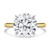 Round Lab Created Diamond Hidden Halo Solitaire with Accents Engagement Ring in Yellow Gold & White Gold (MVSLG1702-Y)